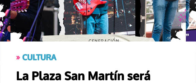 La Plaza San Martín será escenario de una tarde de folklore misionero en Puerto Iguazú