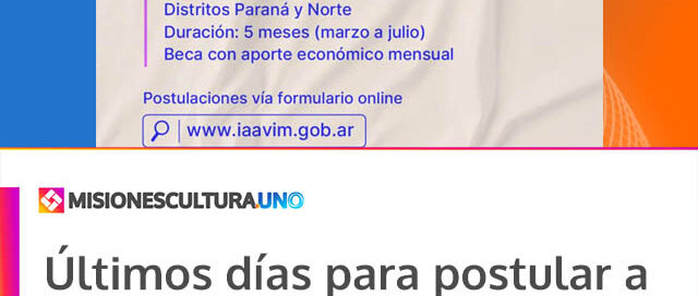 Últimos días para postular a las Becas IAAviM 2026