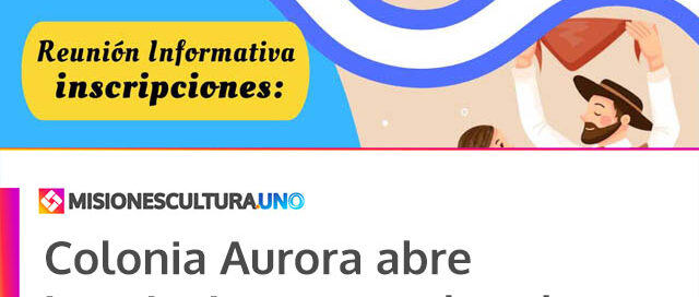 Colonia Aurora abre inscripciones para las clases gratuitas del ciclo 2026
