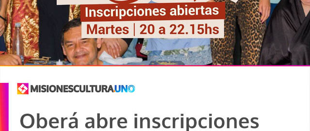 Oberá abre inscripciones a los talleres culturales municipales 2026 con propuestas para todas las edades