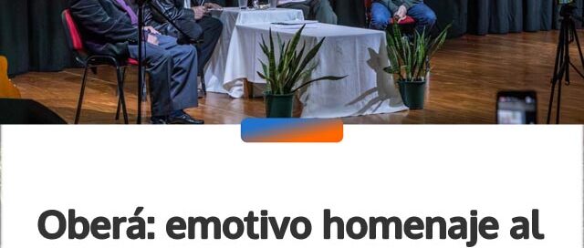Oberá: emotivo homenaje al maestro Ricardo Vuori en el centenario de su natalicio
